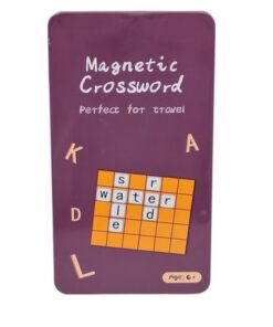Joc de societate magnetic Rebus/Cuvinte incrucisate, varinta pentru calatorie, 4 ani+