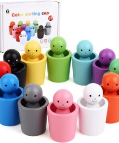 Joc de sortare și asociere  12 culori Montessori, 3 ani+