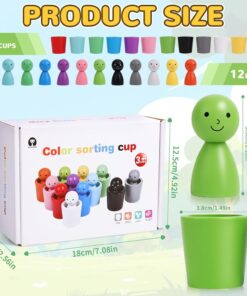 Alternative view of Joc de sortare și asociere  12 culori Montessori, 3 ani+