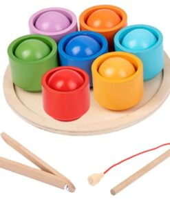 Joc de sortare și asociere magnetic, 7 culori Montessori, 3 ani+