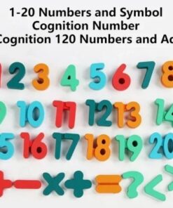 Alternative view of Joc matematica din lemn cu cifre si tangram, 3 ani