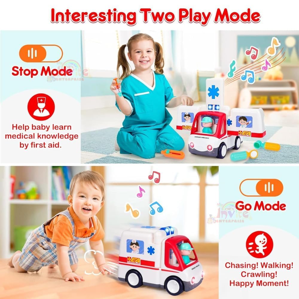 Jucarie de Rol, Set ambulanta cu pacient, 3 ani+ - imagine 4