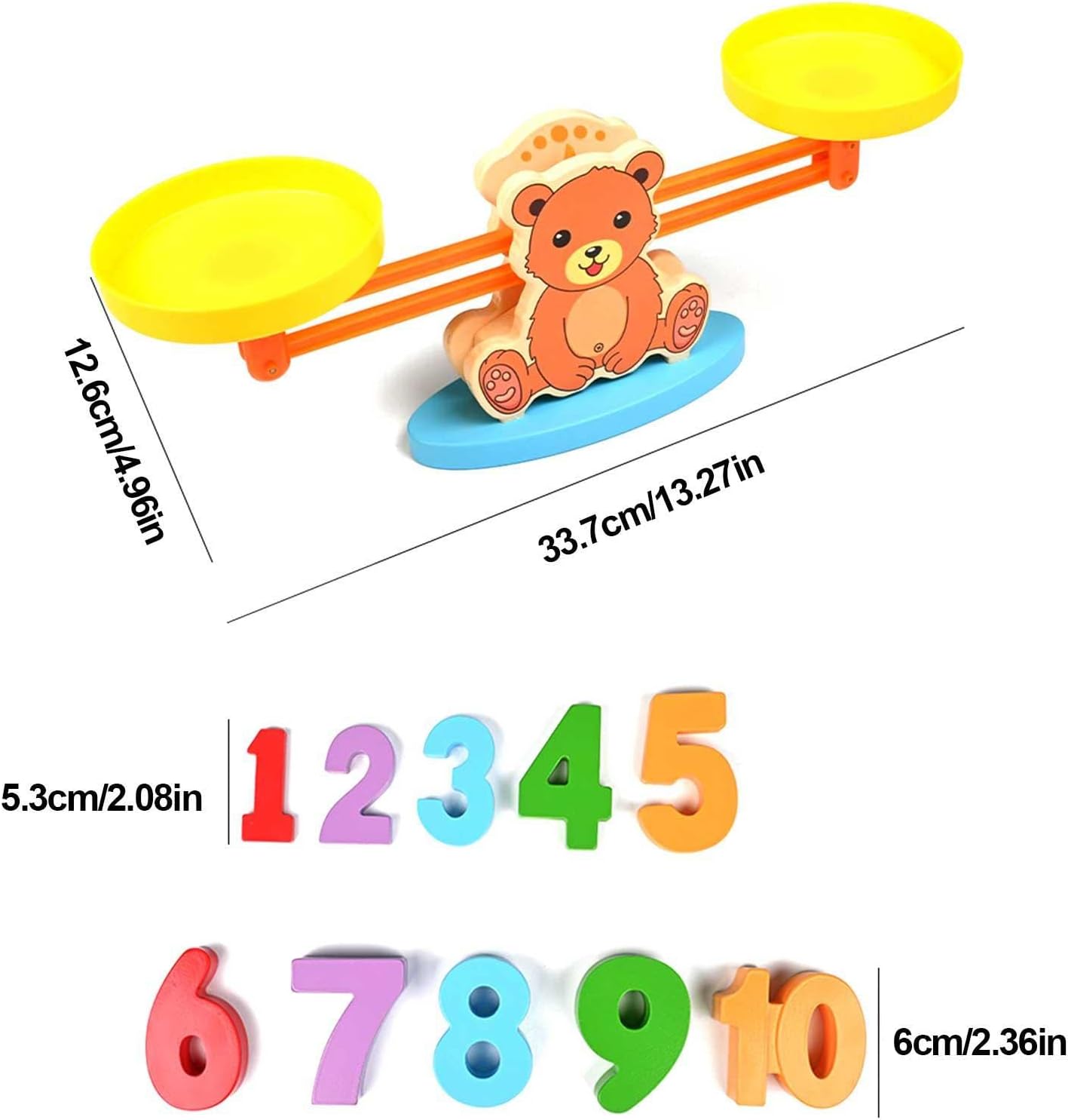 Jucarie educativa tip balanta - Invatam sa numaram, 3 ani - imagine 3