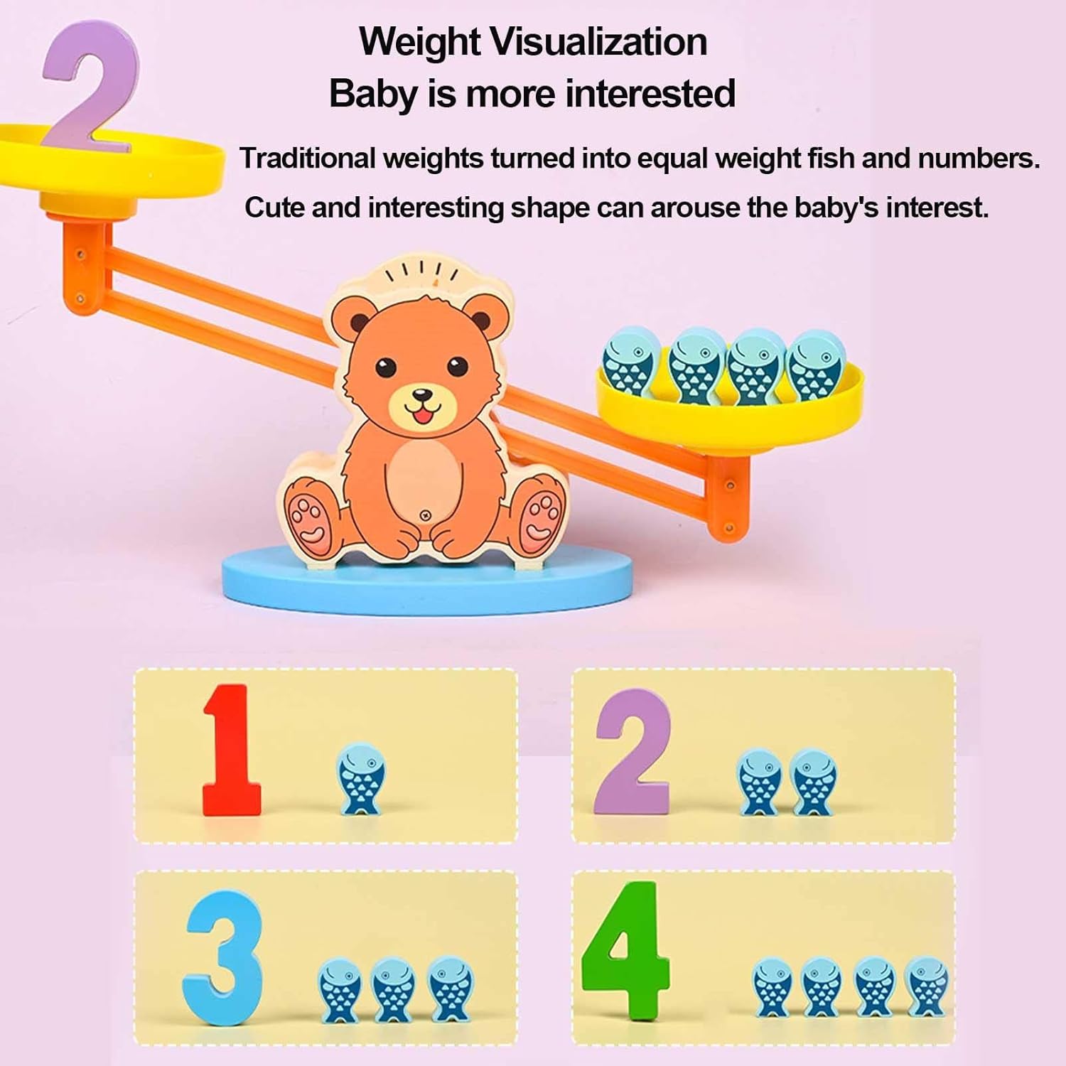 Jucarie educativa tip balanta - Invatam sa numaram, 3 ani - imagine 7