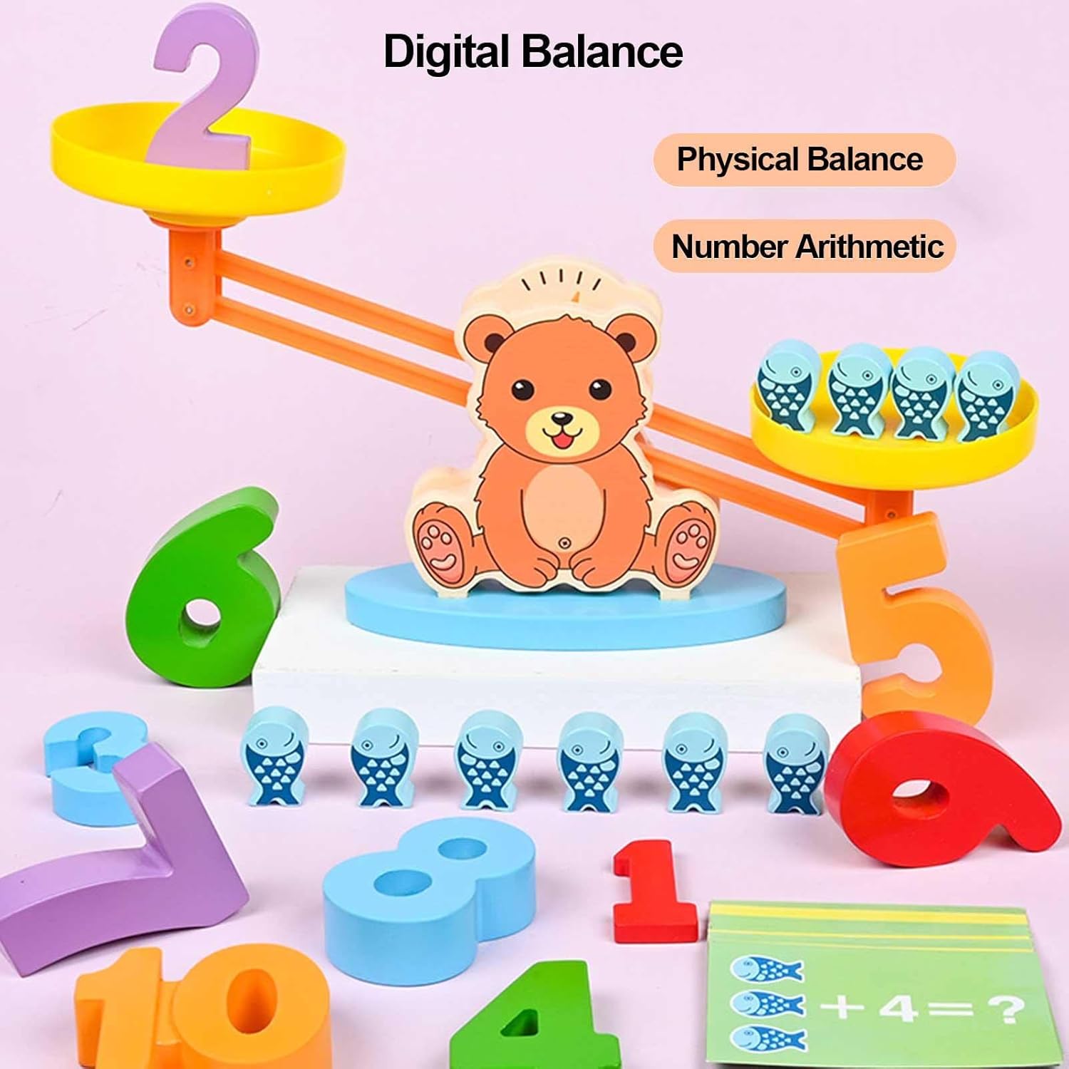 Jucarie educativa tip balanta - Invatam sa numaram, 3 ani - imagine 6