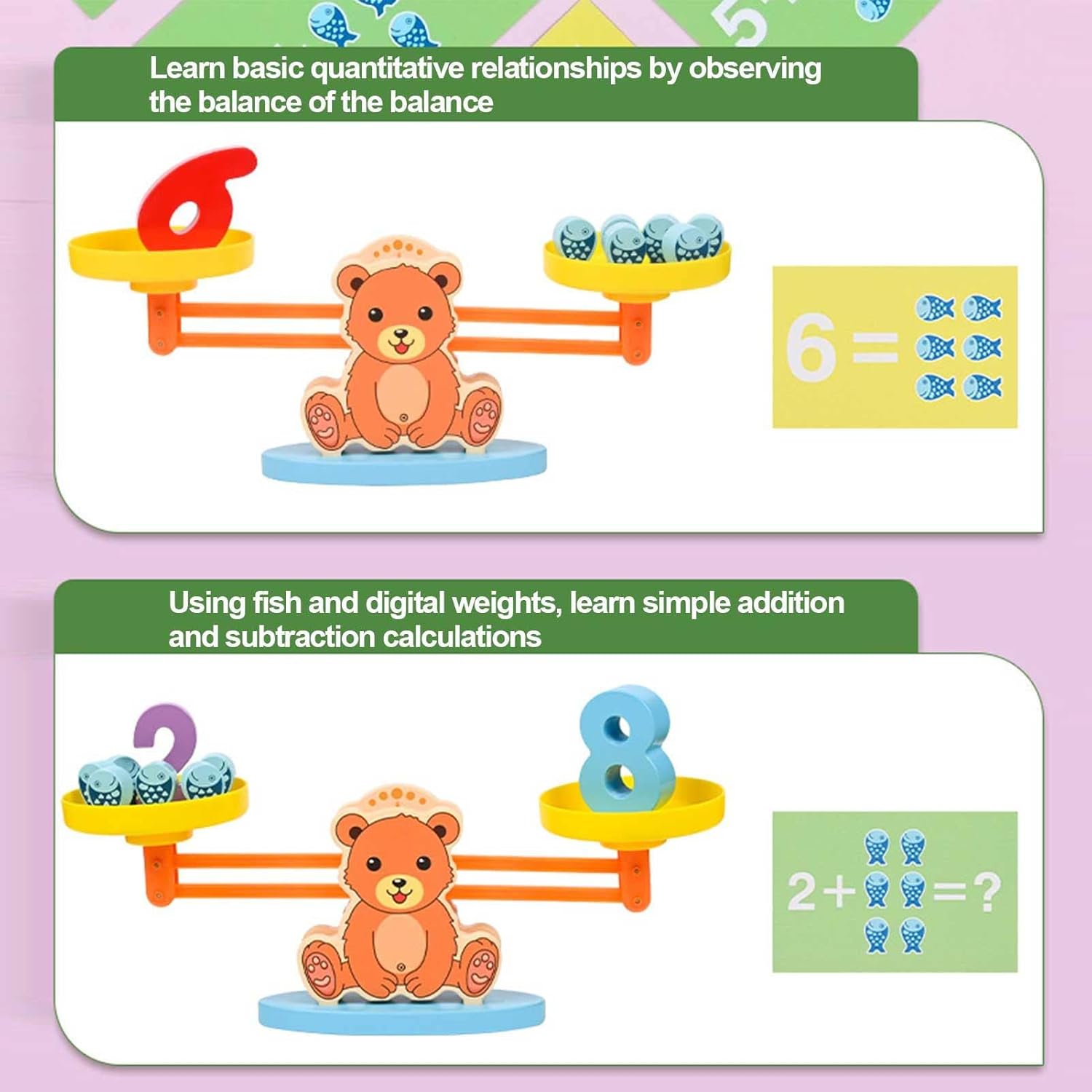 Jucarie educativa tip balanta - Invatam sa numaram, 3 ani - imagine 2