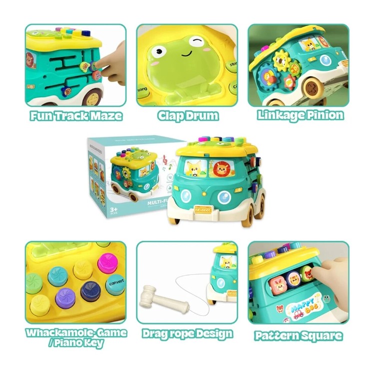 Jucarie interactiva, Autobuz cu 6 activitati - imagine 9