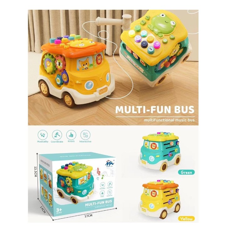 Jucarie interactiva, Autobuz cu 6 activitati - imagine 3