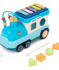 Jucarie interactiva cu sunete, Trenulet albastru, 18 luni+