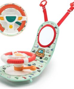 Jucărie interactivă portabilă pentru bebeluși, Volan, 18 luni+