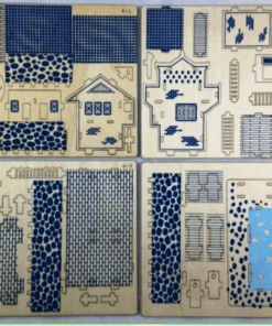 Alternative view of Macheta 3D din lemn, Vila asiatica, 6 ani+