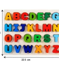 Alternative view of Puzzle incastru din lemn, Litere 3D - Alfabet, 22 CM