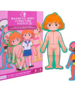 Puzzle magnetic, Anatomia Corpului Omenesc, Fetita, 3 ani