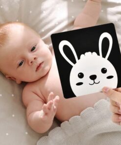 Alternative view of Set 20 carduri stimulare cognitiva si vizuala bebe, 0-3 luni