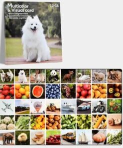 Set 20 carduri stimulare cognitiva si vizuala bebe, 1-3ani