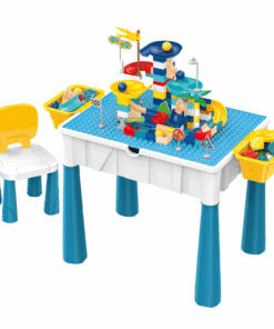Set masa si 1 scaun, Masuta pentru activitati si lego, 7 in 1