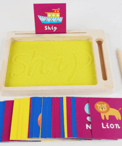 Alternative view of Tăbliță Montessori cu nisip pentru scriere și învățare litere/cifre