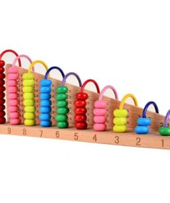 Abac cu operatii matematice, din lemn,10 coloane, 3 ani