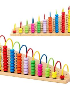 Alternative view of Abac cu operatii matematice, din lemn,10 coloane, 3 ani