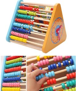 Alternative view of Alfabetar cu abac, litere si imagini in limba engleza, 3 ani