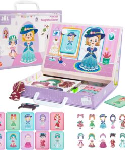 Carte magnetica, puzzle magnetic - Imbraca fetita, 3 ani