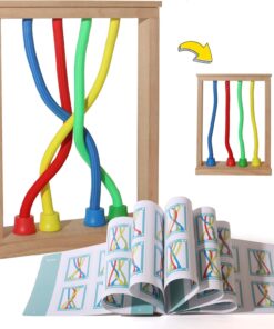 Joc Montessori, joc educativ de logică și motricitate fină, tip „Twist and Shape”, 3 ani+