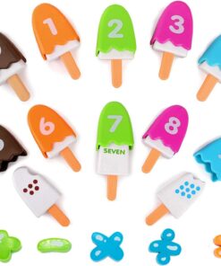 Joc de tip Montessori, Asociere culori si Matematica, 2 ani+