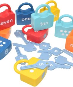 Alternative view of Joc educativ cu lacăte și chei pentru învățarea cifrelor, 20 piese, 3 ani