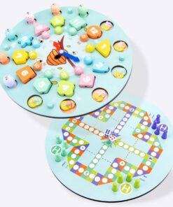 Joc multifuntional de tip montessori, Motricitate si ceas, 3 ani