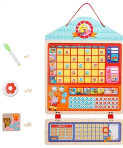 Panou magnetic de responsabilități pentru copii-Tabel de sarcini zilnice