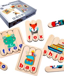 Puzzle de asociere cu benzi de potrivire, Alfabet, 3 ani+