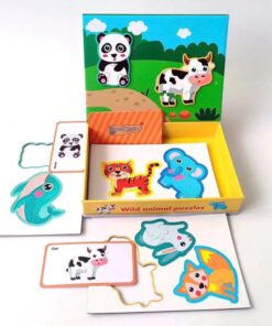 Alternative view of Puzzle magnetic, tip carte, Animale, 3 ani+, 53 piese