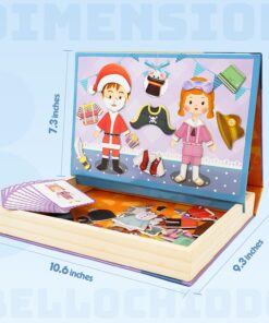 Alternative view of Puzzle magnetic tip carte- Imbraca Personajele, 3 ani