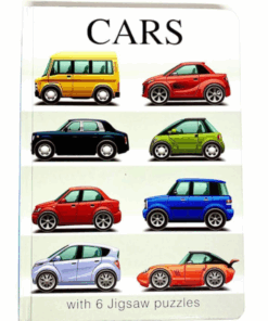 Carte educativă cu 6 puzzle-uri – Mașini, 72 piese