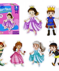 Set 6 puzzle-uri bebelusi din 2 sau 3 piese mari, Personaje Povesti, 18 luni