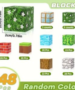 Alternative view of Set de constructie magnetic cu 148 de piese, 3 ani+, Minecraft