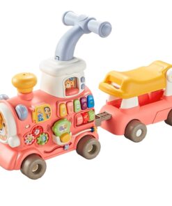 Alternative view of Antepremergator cu 5 IN 1 activitati de tip Montessori, 6 LUNI+, Roz