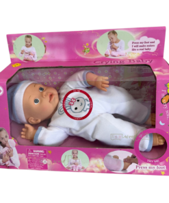 Bebeluș interactiv Defa cu corp moale, 35 cm, 3 ani