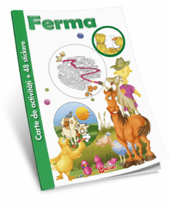 Carte copii, Activitati si Stickere - Ferma, 100 pagini