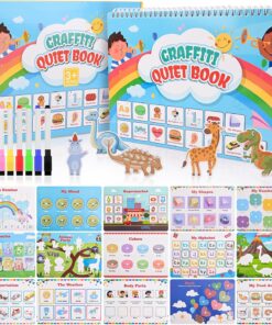 Carte cu stickere reutilizabile, Quiet Book, 3ani+