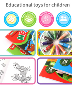 Alternative view of Carte de colorat cu 12 creioane incluse - Cifre, 3 ani+