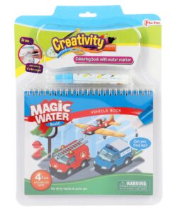 Carte de colorat cu apa, Tematica Mijloace de transport, 3 ani