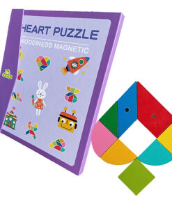 Carte magnetica, tangram cu 96 modele, 3 ani