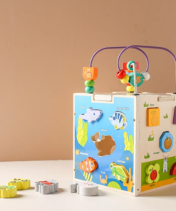 Alternative view of Centru de activitati 5 in 1, Jucarie educativa de tip Montessori, 3 ani+