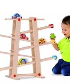 Circuit XXL din lemn cu 7 piste, 56 CM, 1 AN+