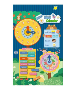 Joc Ceas Calendar magnetic, Limba Romana, 3 ani