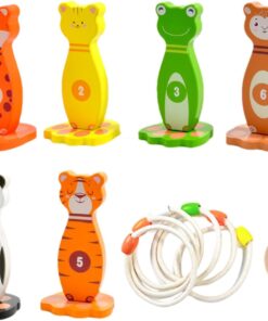 Joc de bowling si de  aruncat la tinta cu 6 inele, 4 ani+