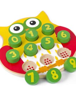 Joc de tip Montessori pentru invatarea cifrelor si de asociere, 3 ani