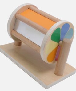 Joc de tip Montessori,Tambur cu bile, 6 luni+