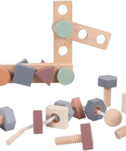 Joc educativ cu activitati insurubeaza-desurubeaza, snurit, 3 ani +